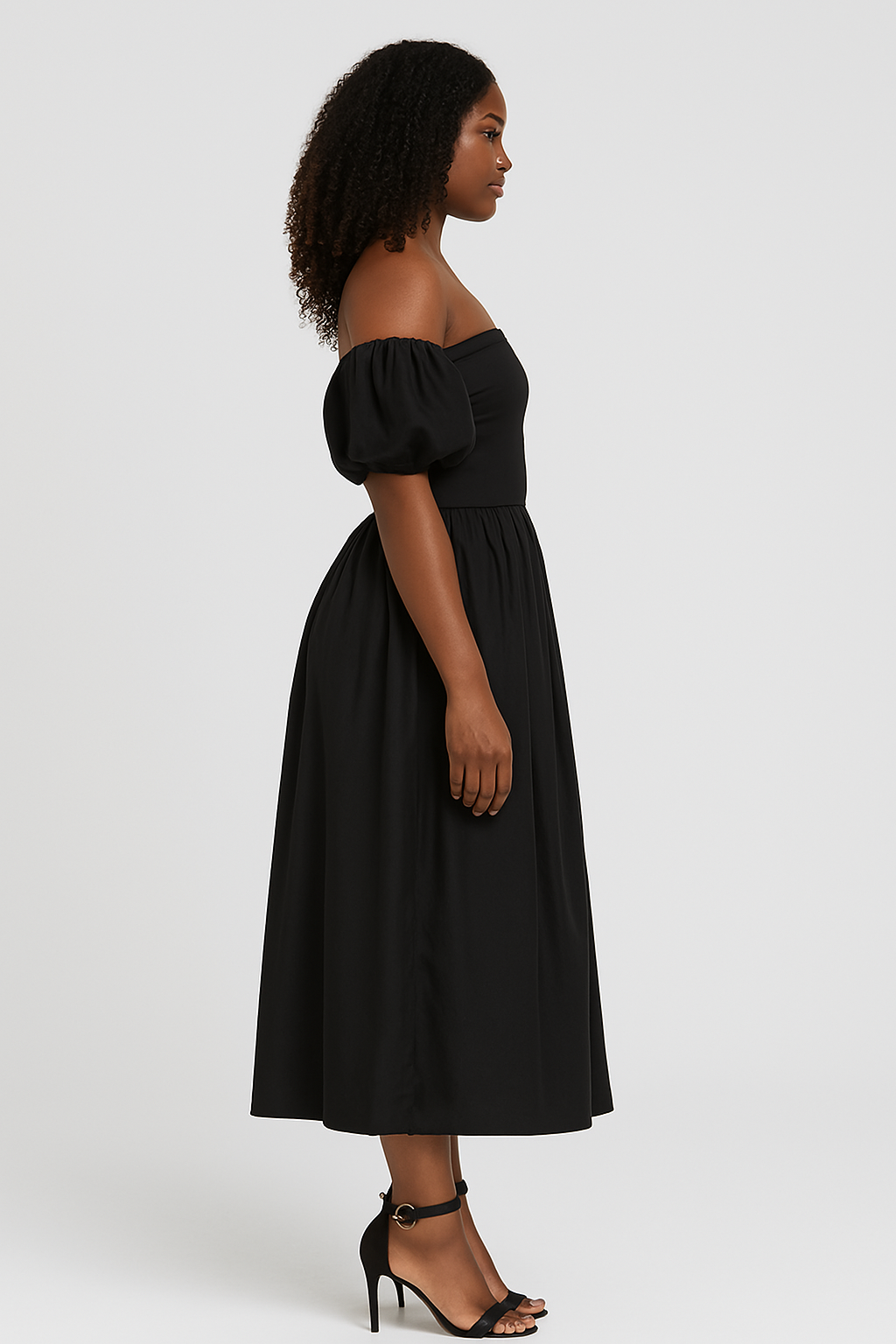 Bella Fall Off Shoulder Maxi Dress