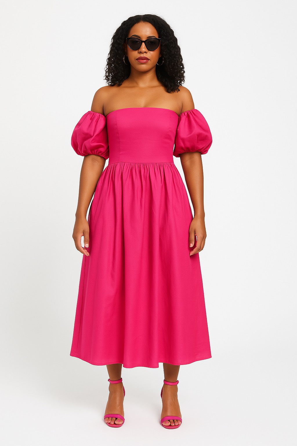 Bella Fall Off Shoulder Maxi Dress
