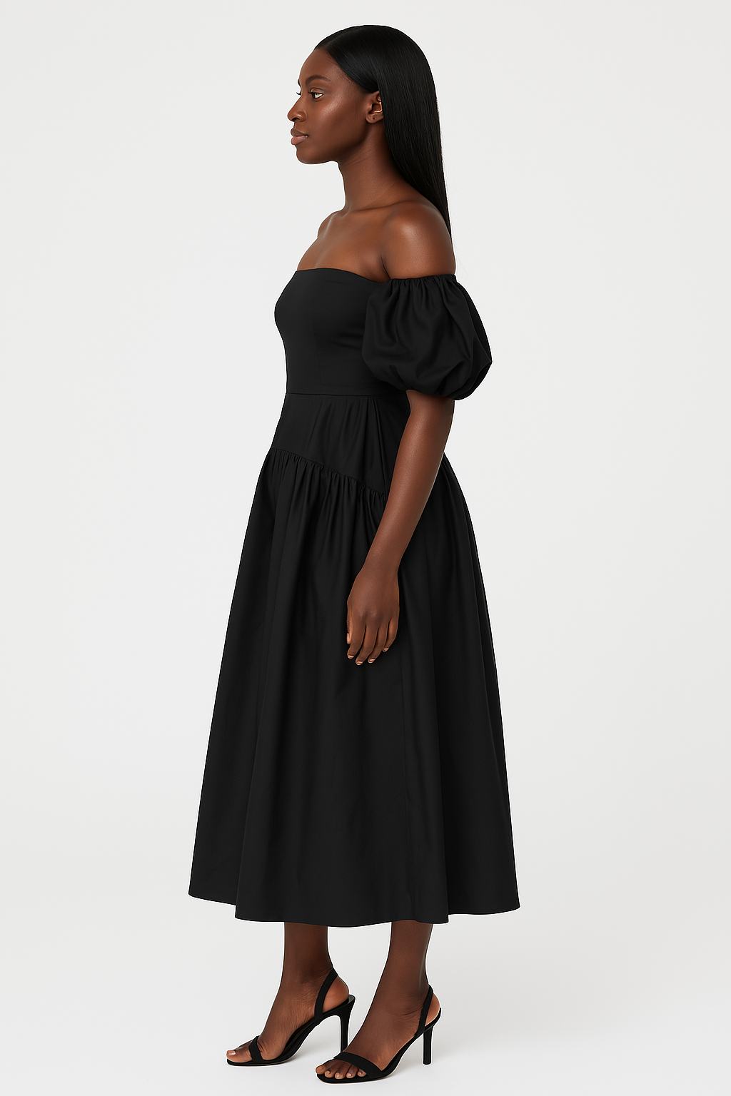 Bella Fall Off Shoulder Maxi Dress