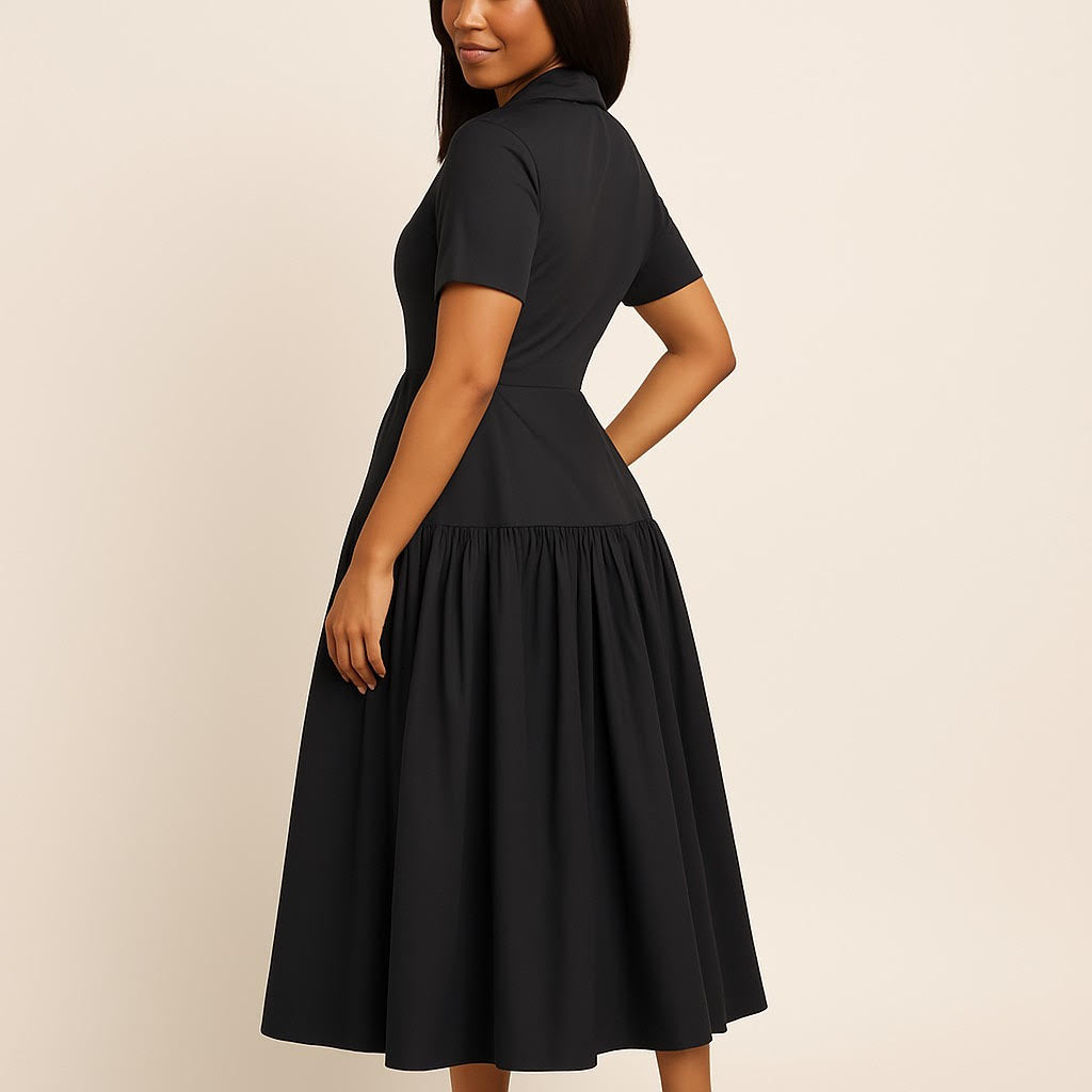 Celina Collared Ankle Maxi Dress