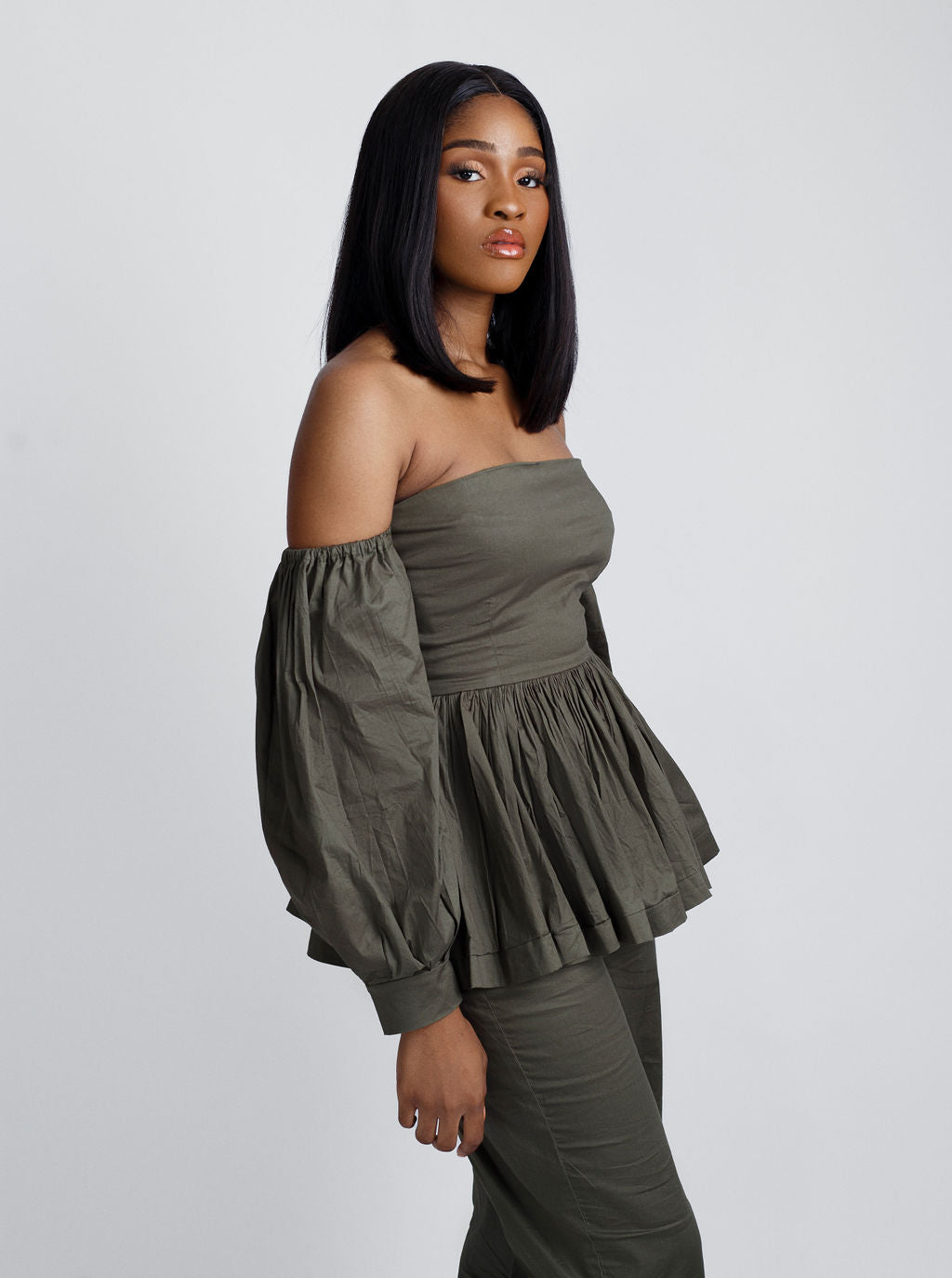 Sonia Cold Shoulder Two Piece Pant Set