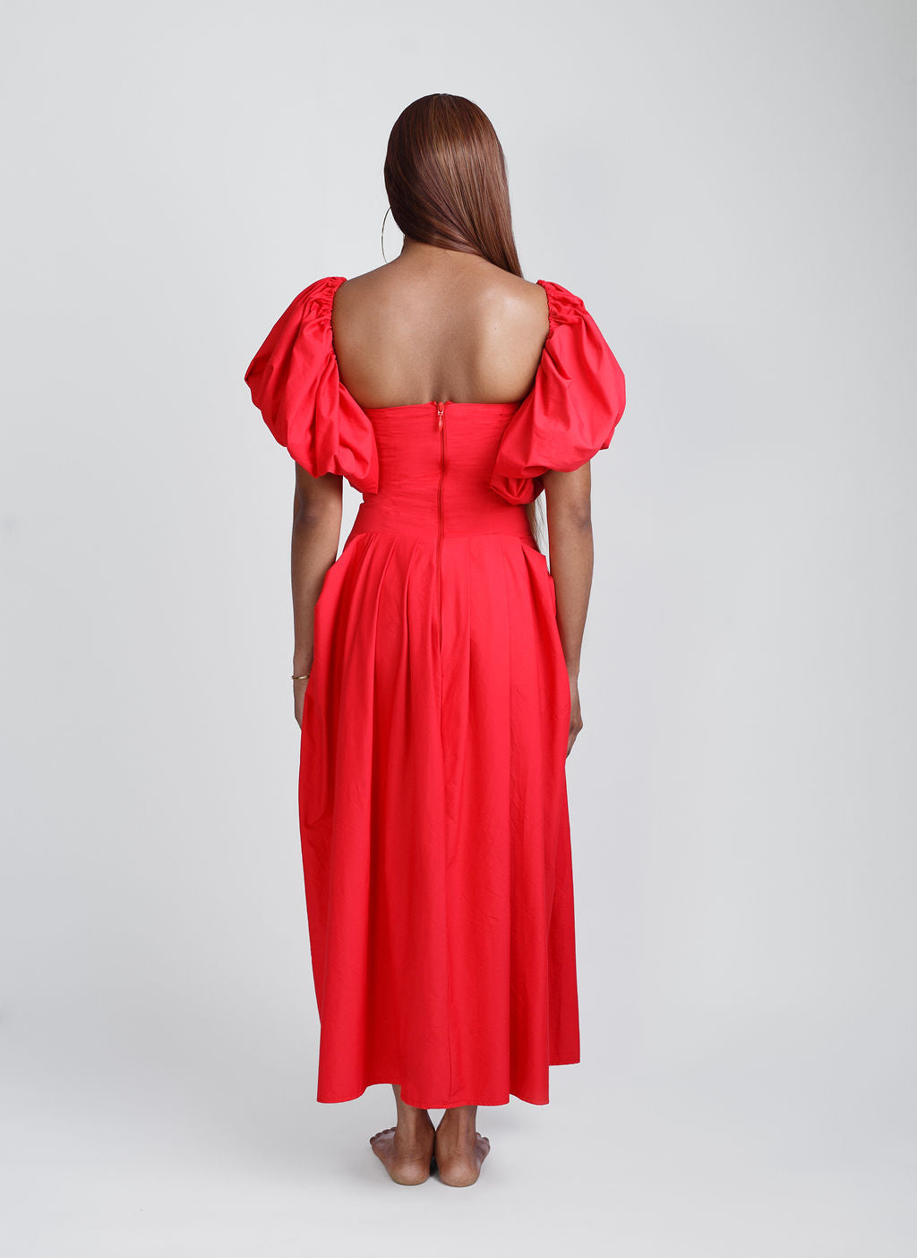 Bella Fall Off Shoulder Maxi Dress