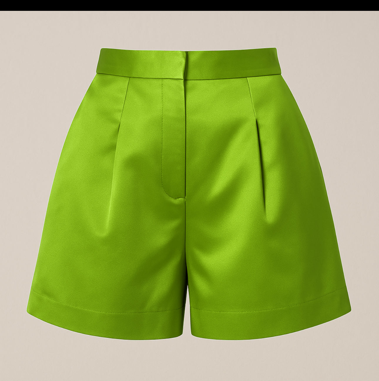 Women's Michella Mikado Satin High Waist Shorts