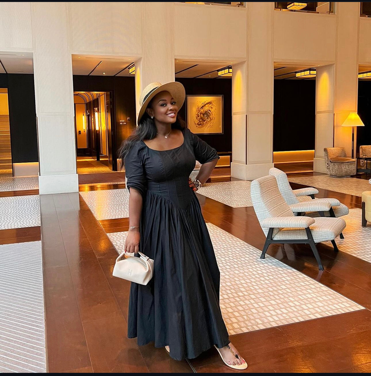 Jackie A. Drop Waist Maxi Dress