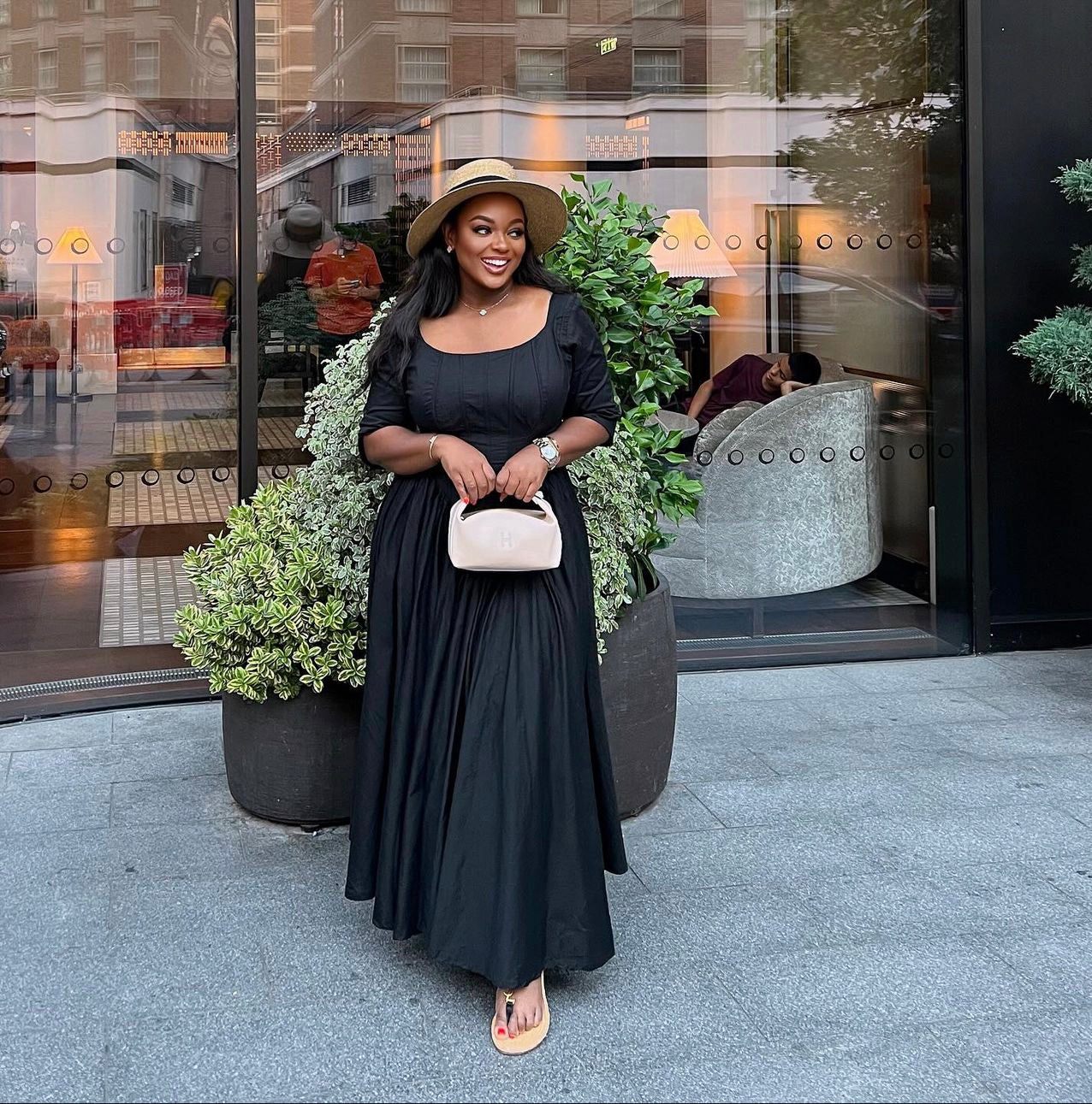 Jackie A. Drop Waist Maxi Dress