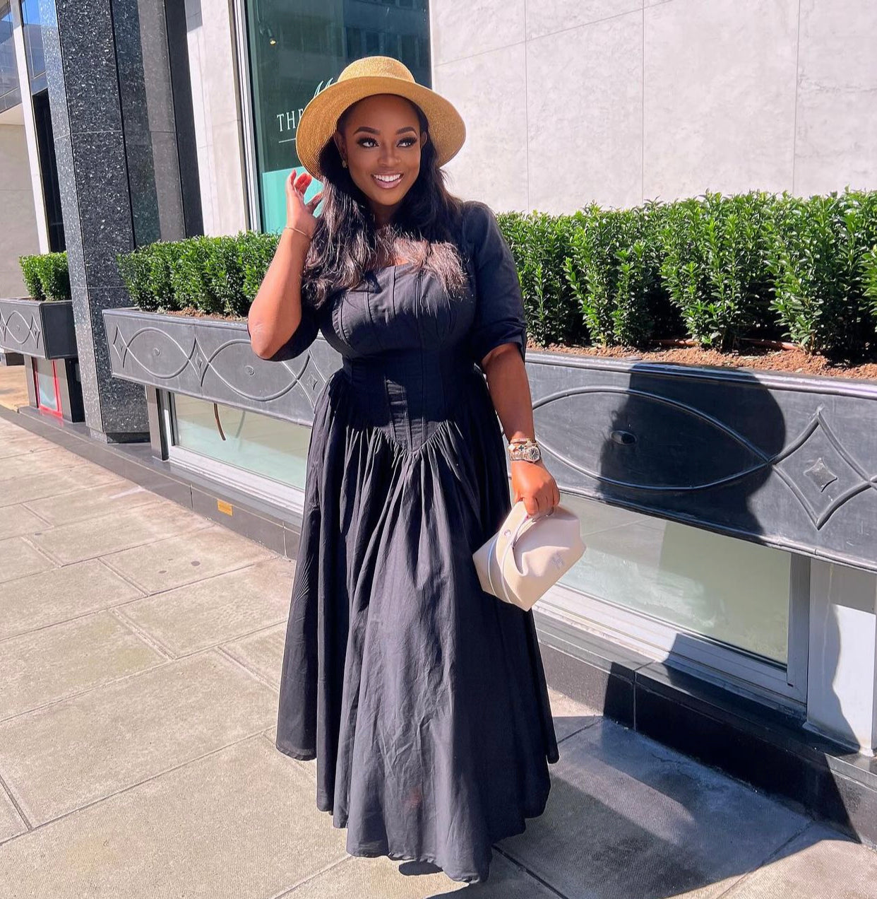 Jackie A. Drop Waist Maxi Dress
