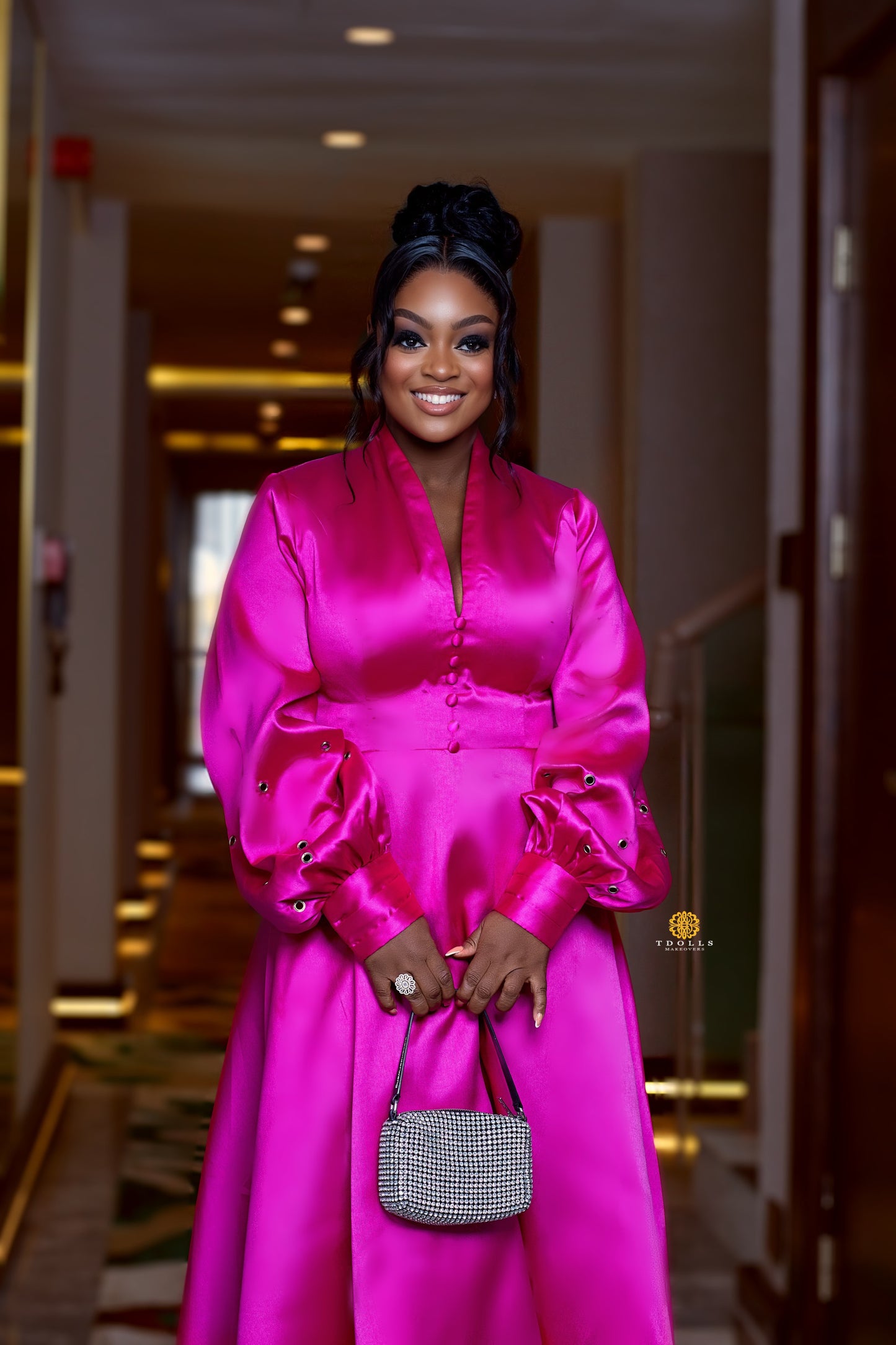 Jackie Regal Magenta Maxi Dress