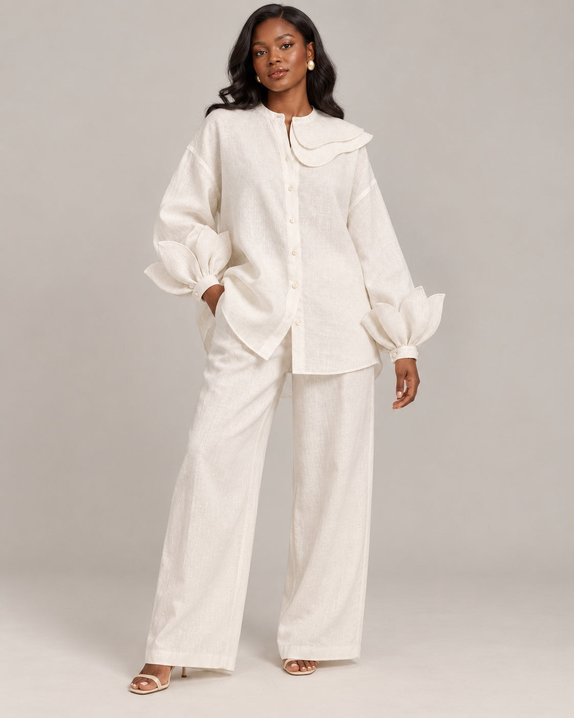 Fiifi Sculptural Linen Co-ord