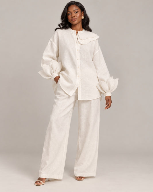 Fiifi Sculptural Linen Co-ord