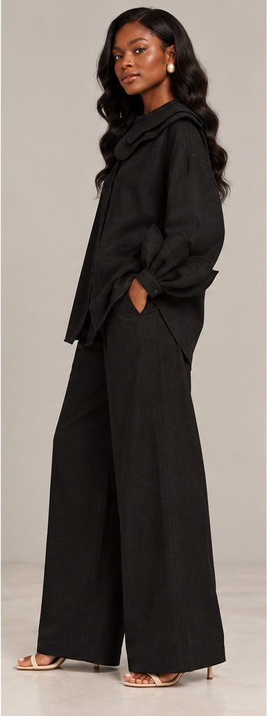 Fiifi Sculptural Linen Co-ord