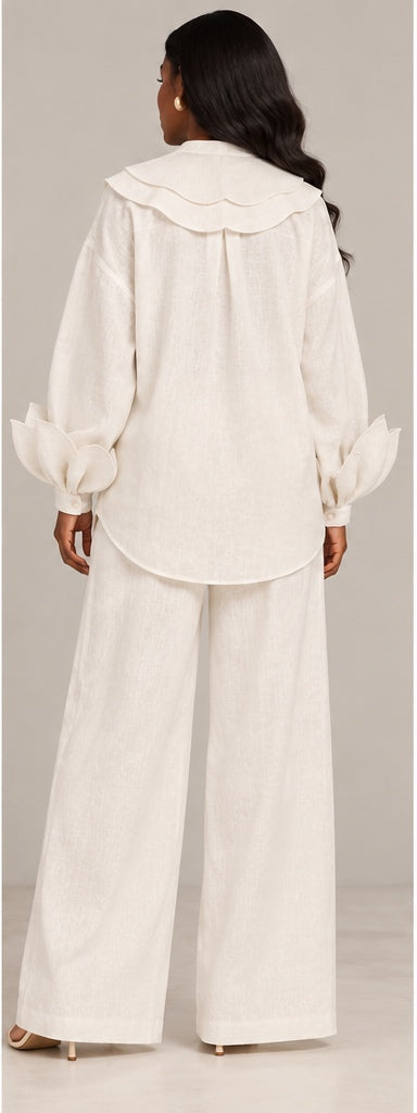 Fiifi Sculptural Linen Co-ord