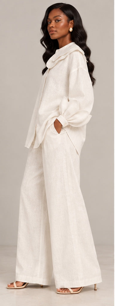 Fiifi Sculptural Linen Co-ord