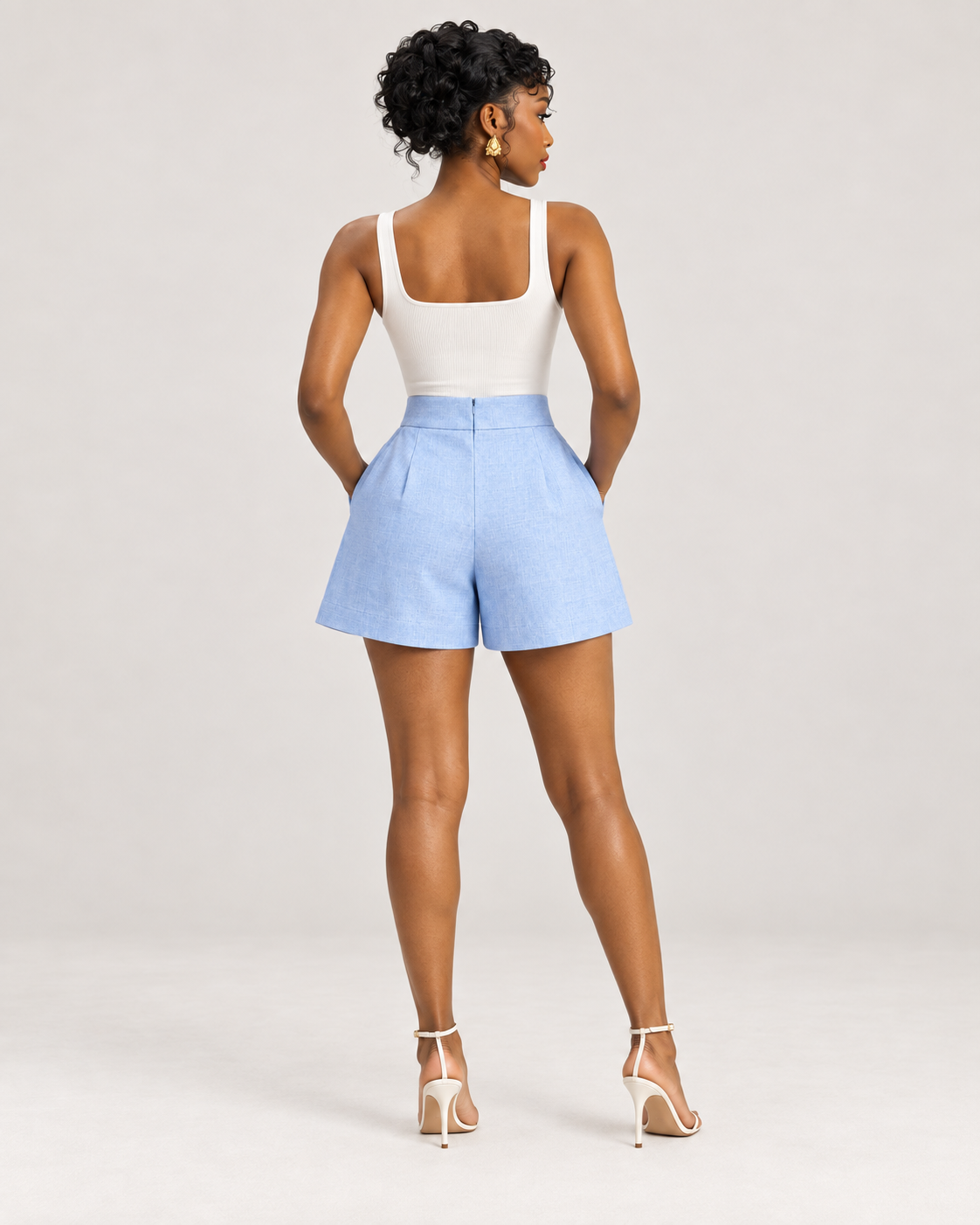 Yoola Pastel Linen Shorts