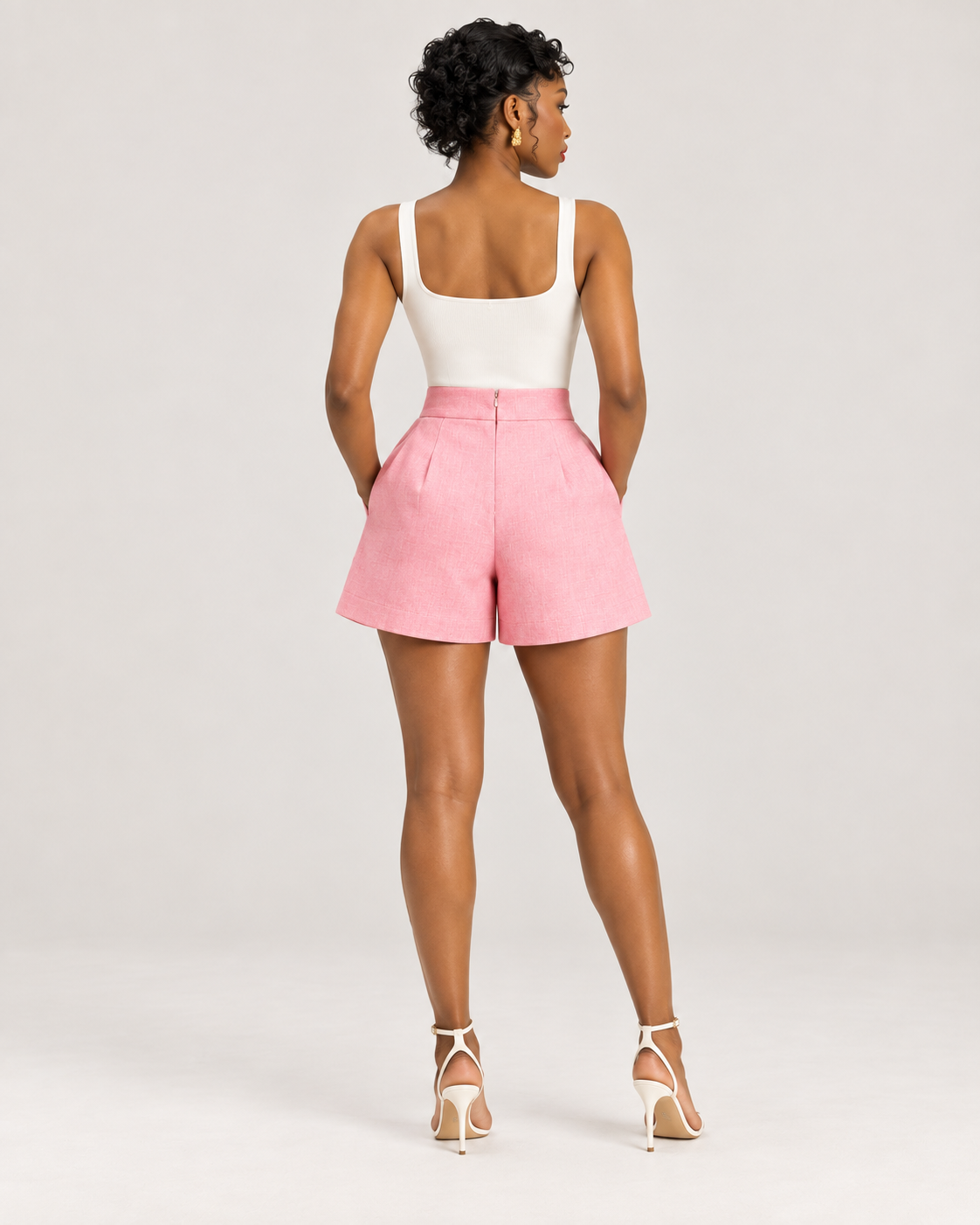 Yoola Pastel Linen Shorts